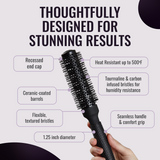 er33 Ionic Ceramic Round Hair Brush