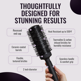 er53  Ionic Ceramic Round Hair Brush