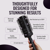 er65  Ionic Ceramic Round Hair Brush